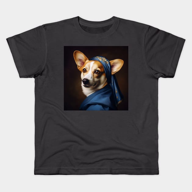 Corg with the Perky Ears Kids T-Shirt by AtomicChonk